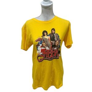Nwt ABBA Graphic band Short Sleeve Tee   Organic cotton size medium